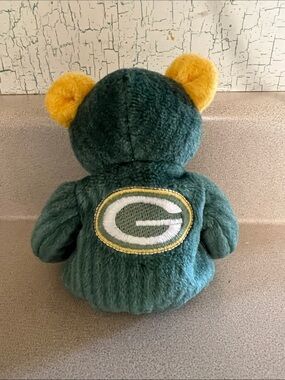 Plush Teddy Bear with Football Team Logo - Green and Gold
